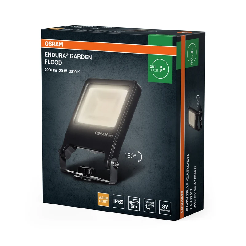 OSRAM ENDURA® Garten-Außenstrahler Spike 20W 3000K