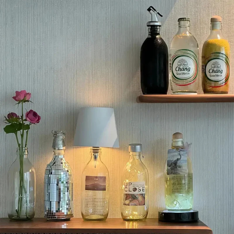 GlowBottle | Kabellose Flaschenlampe mit Touch-Dimmer