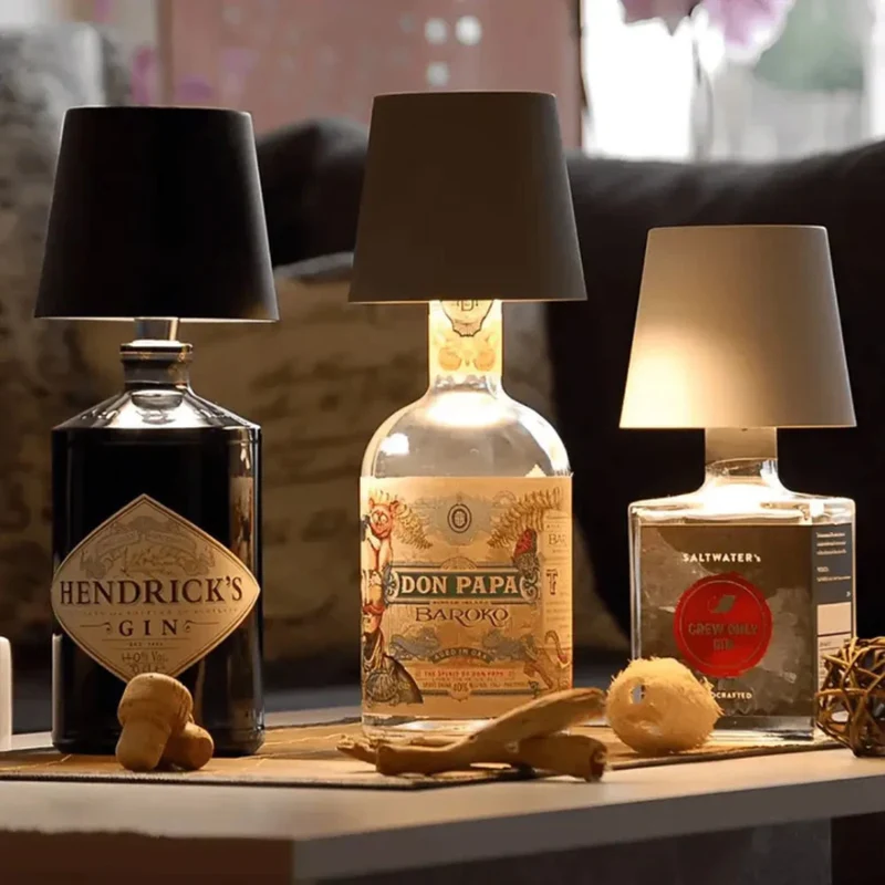 GlowBottle | Kabellose Flaschenlampe mit Touch-Dimmer