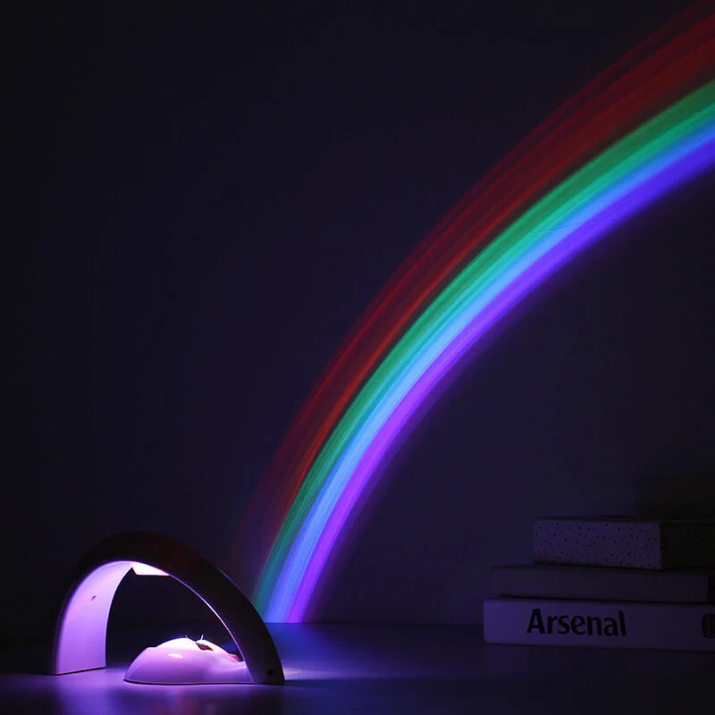 Nachtlicht Projektor mit Regenbogen Effekt