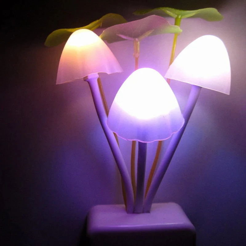 Bunte Pilz Nachtlicht Lampe für Steckdose
