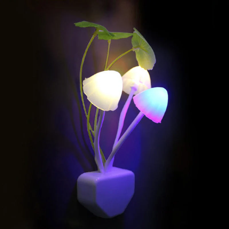Bunte Pilz Nachtlicht Lampe für Steckdose