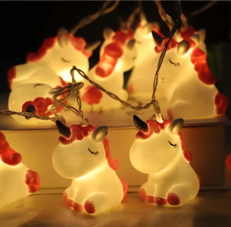 LED Einhorn Lichterkette fürs Kinderzimmer