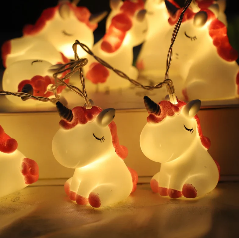 LED Einhorn Lichterkette fürs Kinderzimmer