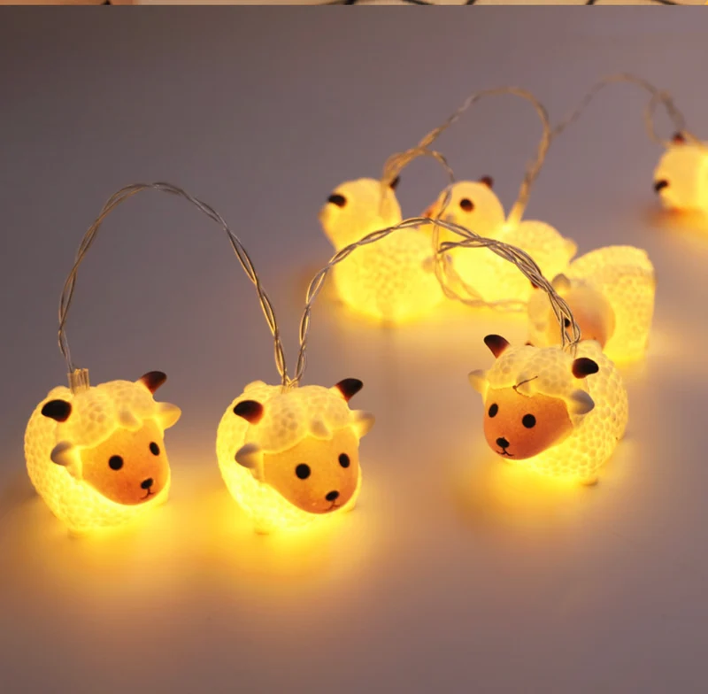 Süße Schaf Lichterkette für Babyzimmer