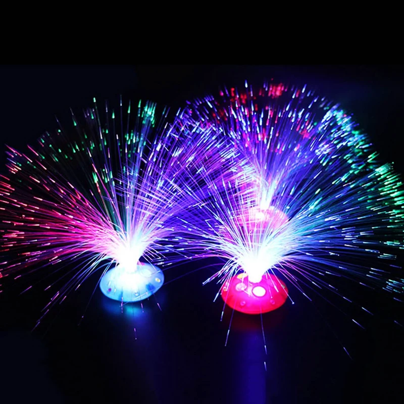 Glasfaser Lampe mit Farbwechsel Nachtlicht