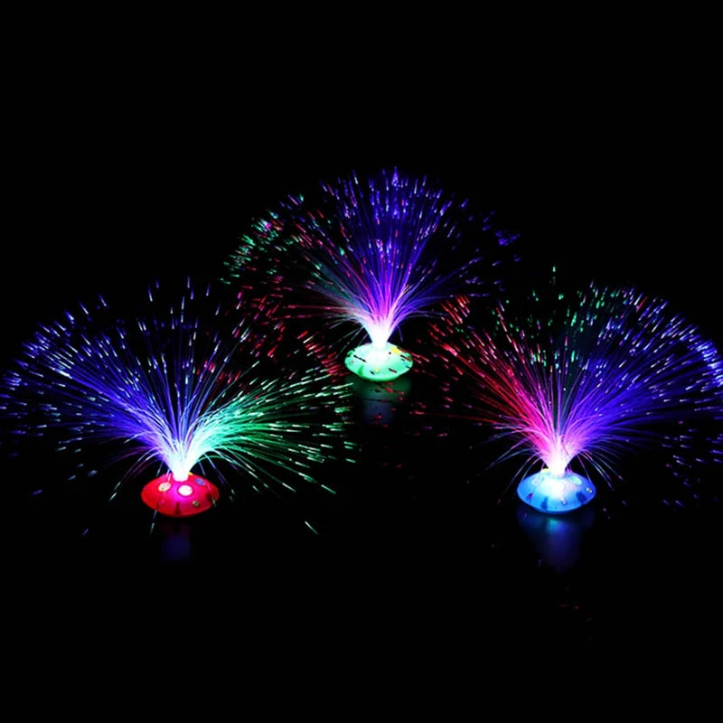 Glasfaser Lampe mit Farbwechsel Nachtlicht