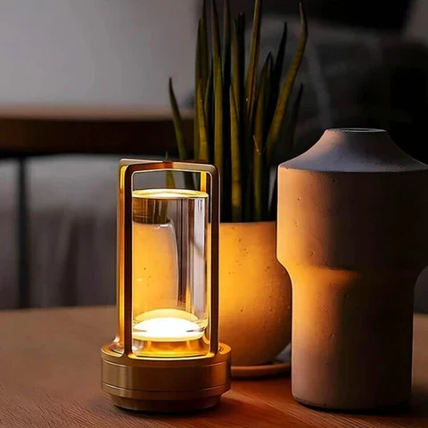 NordiCielo | Dimmbare Kristallglas-Tischlampe