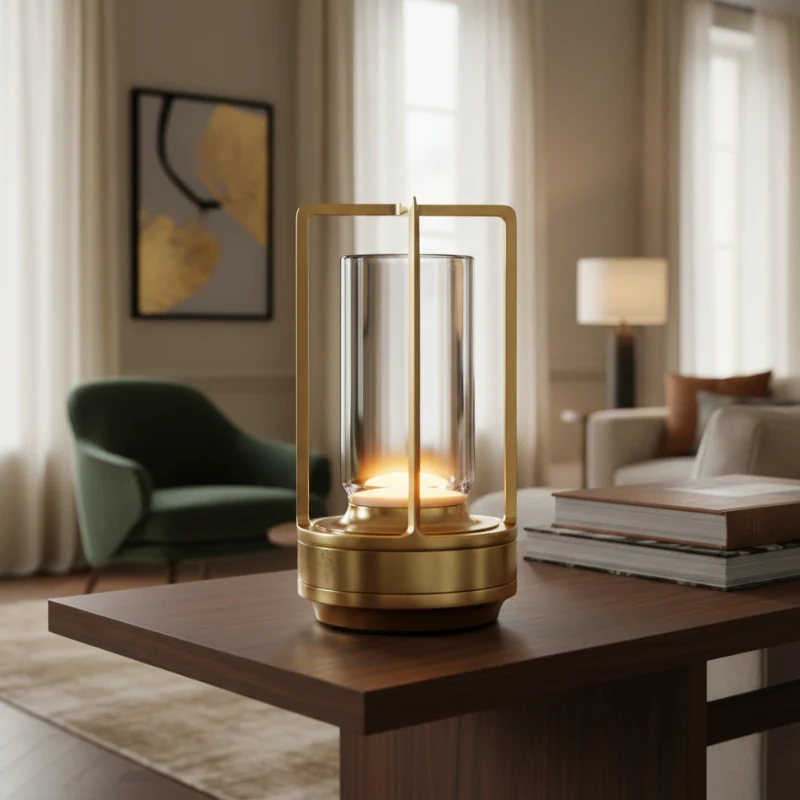 NordiCielo | Dimmbare Kristallglas-Tischlampe