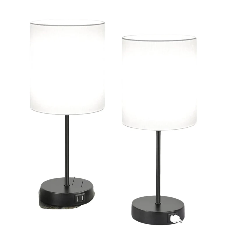 LinoDuo | Tischlampen-Set mit USB-Anschluss