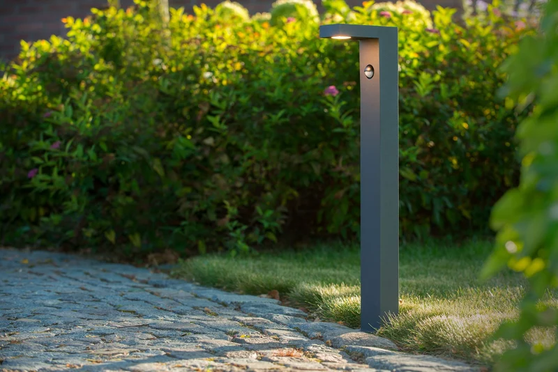 LED-Pollerleuchte Texas-Ir mit Bewegungsmelder IP54 Anthrazit