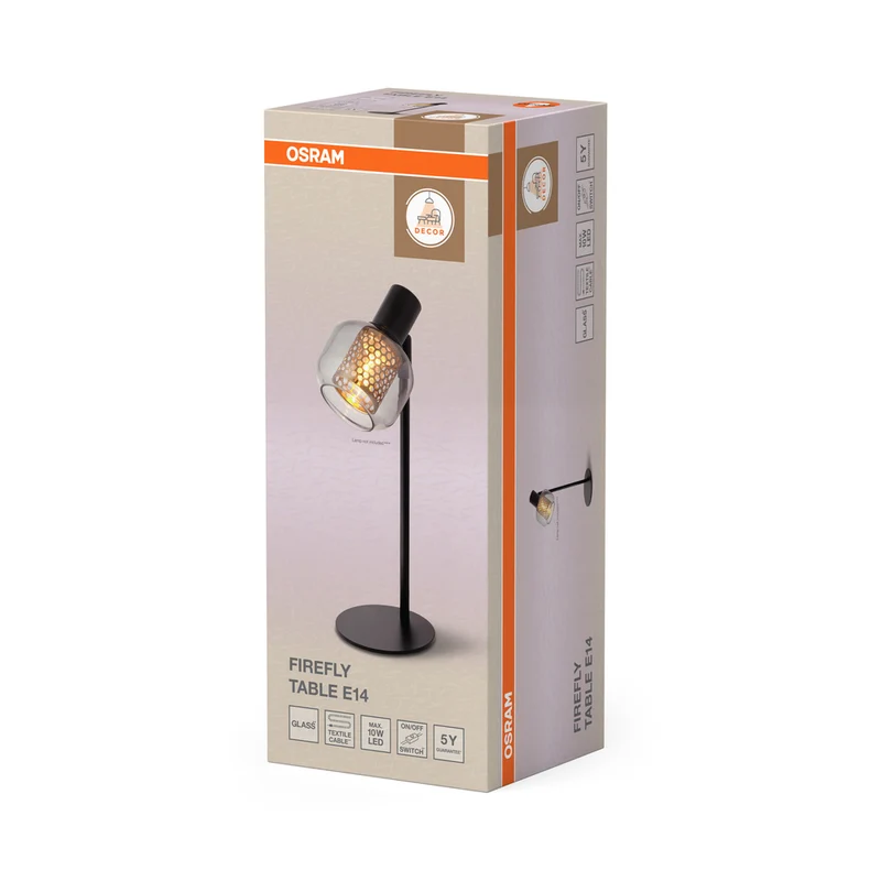 OSRAM DECOR Firefly Tischleuchte E14 Schwarz