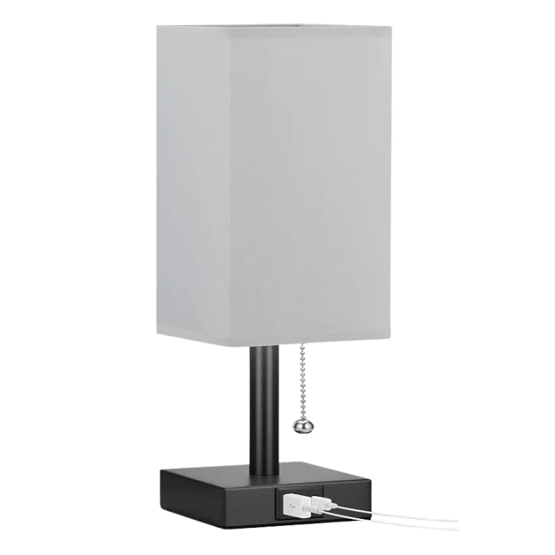 SkaraCove | Dimmbare Tischleuchte mit 3 Lichtfarben & USB-Anschluss
