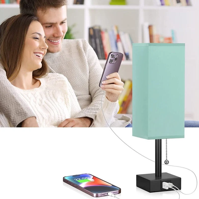 SkaraCove | Dimmbare Tischleuchte mit 3 Lichtfarben & USB-Anschluss