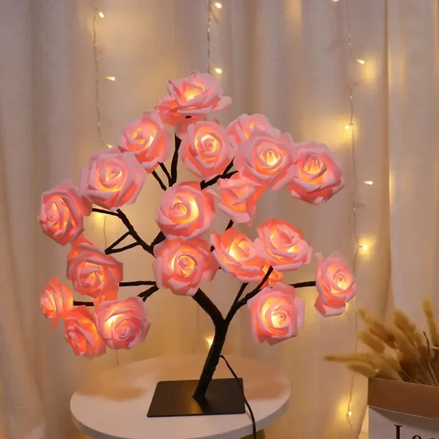 EnchantedGlow | Zauberhafte LED-Baumlampe mit Blütenzweigen