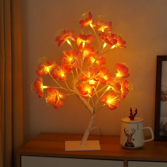 EnchantedGlow | Zauberhafte LED-Baumlampe mit Blütenzweigen