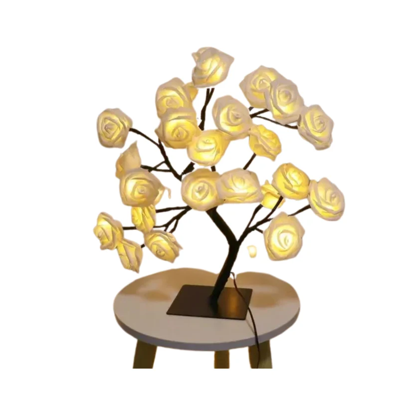 EnchantedGlow | Zauberhafte LED-Baumlampe mit Blütenzweigen