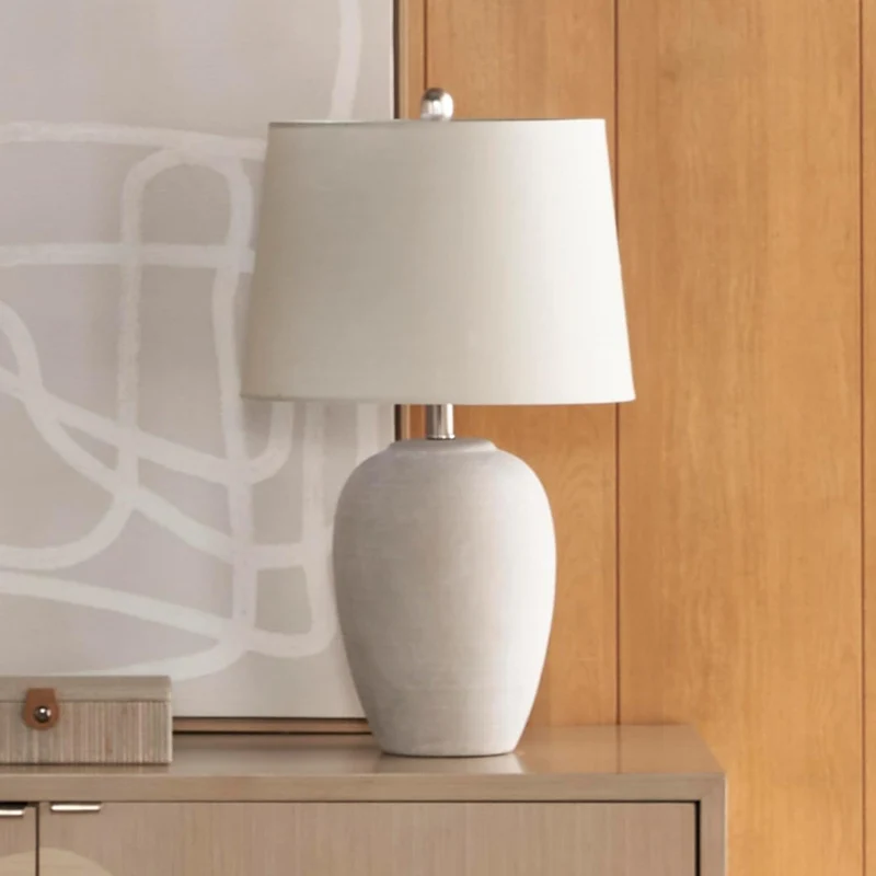 Ceramio | Minimalistische LED-Tischlampe mit Keramiksockel