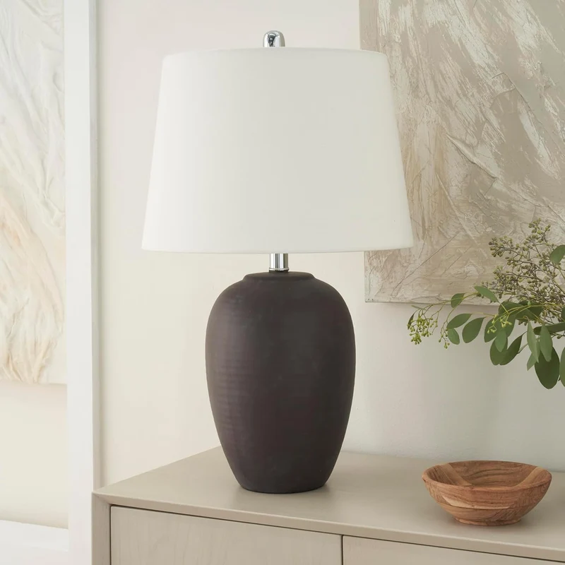 Ceramio | Minimalistische LED-Tischlampe mit Keramiksockel