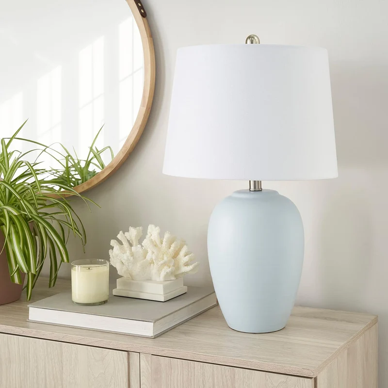 Ceramio | Minimalistische LED-Tischlampe mit Keramiksockel