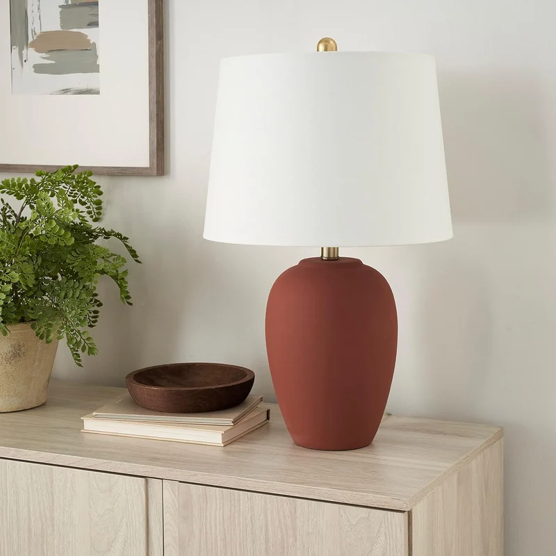 Ceramio | Minimalistische LED-Tischlampe mit Keramiksockel