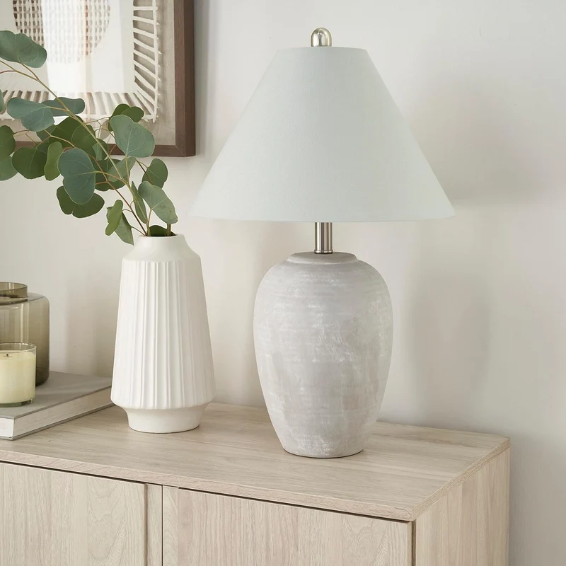 Ceramio | Minimalistische LED-Tischlampe mit Keramiksockel