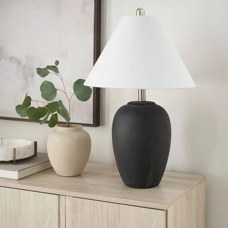 Ceramio | Minimalistische LED-Tischlampe mit Keramiksockel