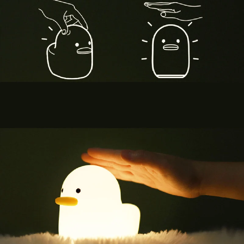 Kleines Enten Nachtlicht mit Timerfunktion