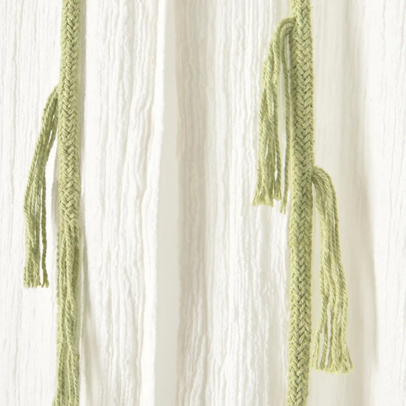 Betthimmel Baldachin aus Baumwolle Crêpe Schwan 245 cm, Ivory