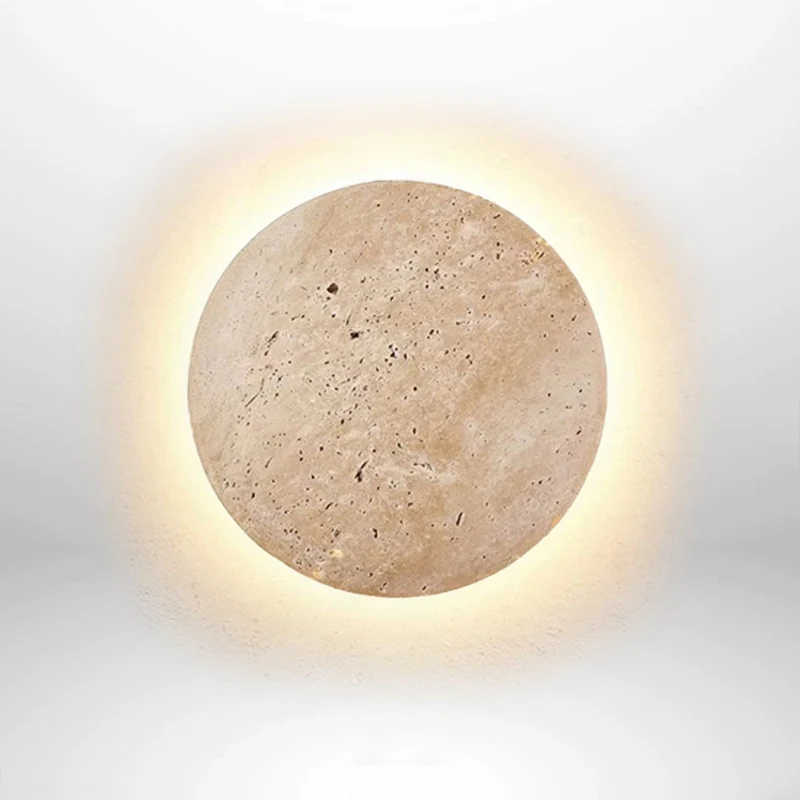 LumiRidge | Minimalistische Wandleuchte aus Travertin