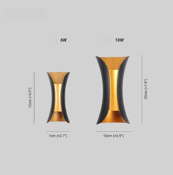 AmberLine | Minimalistische LED-Wandleuchte für drinnen & draußen