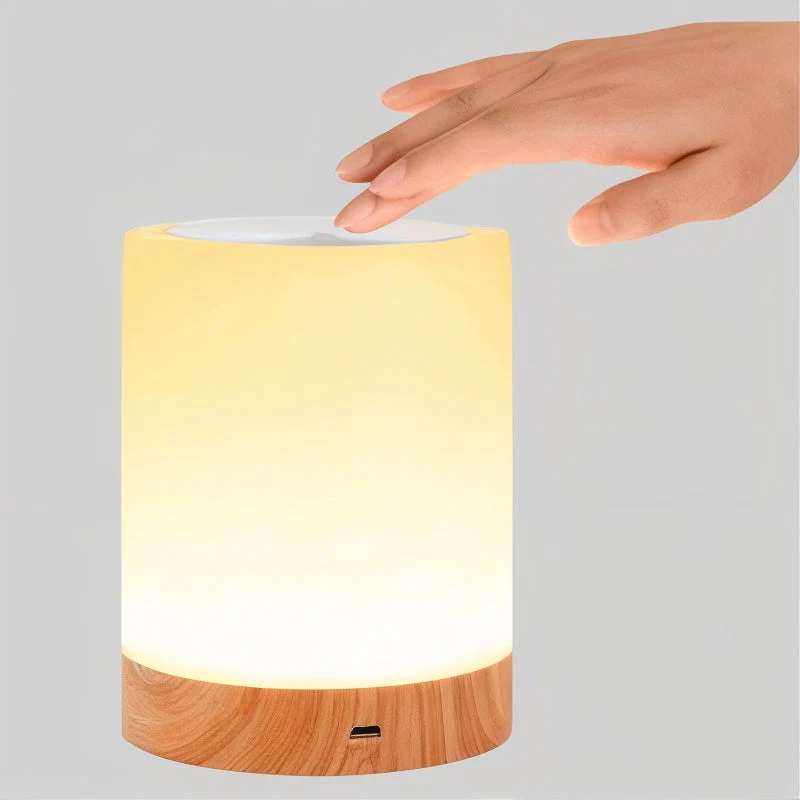 NoxGlow | Kabellose Touch-Nachtlampe mit Farbwechsel