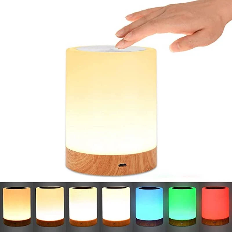 NoxGlow | Kabellose Touch-Nachtlampe mit Farbwechsel