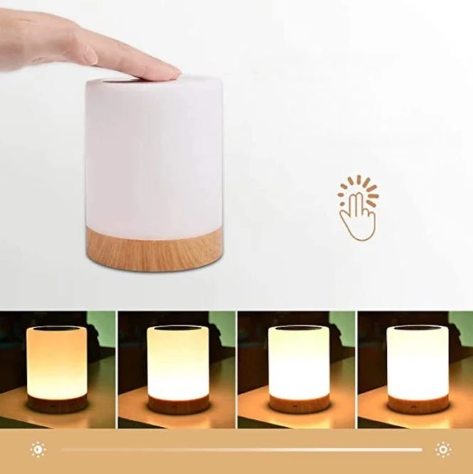 NoxGlow | Kabellose Touch-Nachtlampe mit Farbwechsel