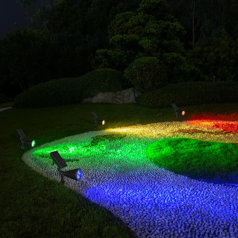 GlowSpire | Solar-Gartenleuchte mit Farbwechsel-Licht