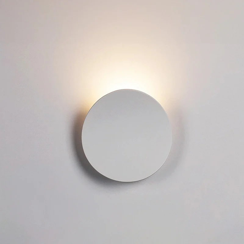 AluDisc | Minimalistische LED-Wandleuchte aus Aluminium