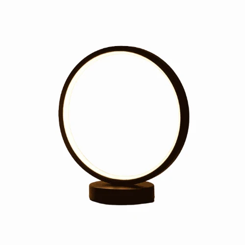 PerlaVerve | Elegante Beistelltischlampe mit Glasschirm