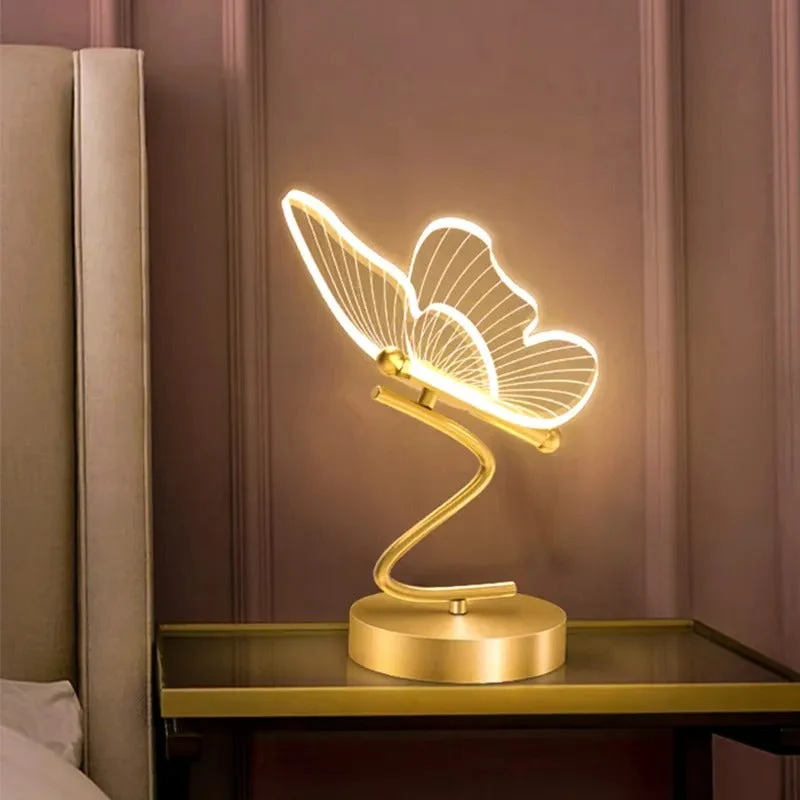 ButterflyLux | Elegante LED-Tischleuchte im Schmetterlingsdesign