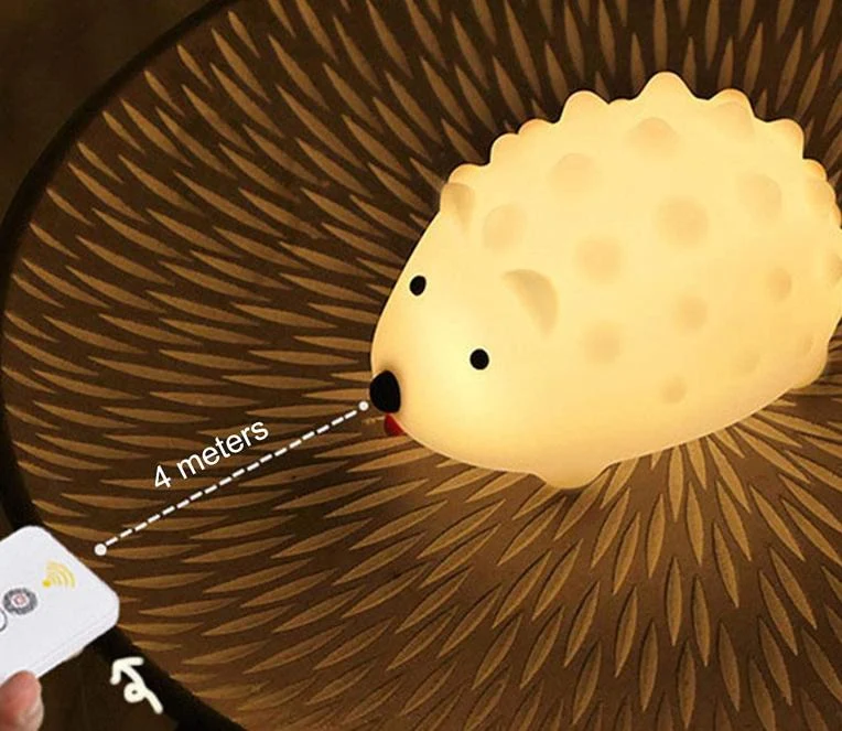 Aufladbares Igel Nachtlicht Silikon für Babys