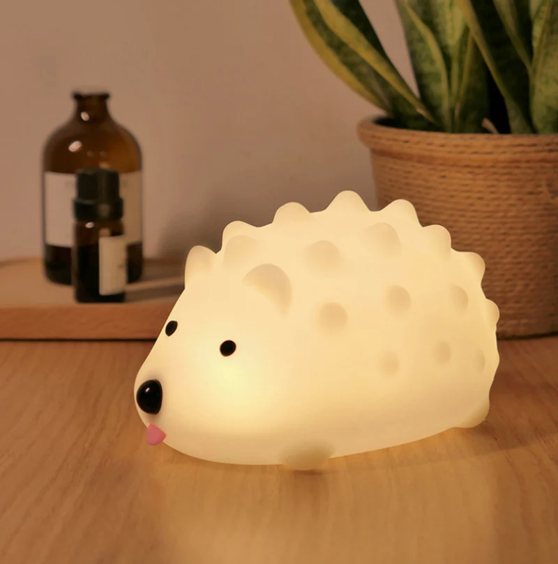 Aufladbares Igel Nachtlicht Silikon für Babys