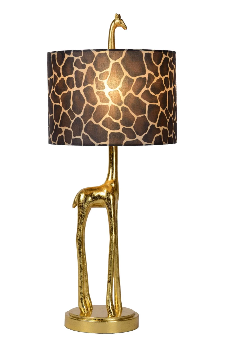 Tischleuchte Extravaganza Miss Tall Giraffe mit Stoffschirm
