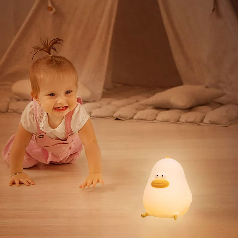 Lustige Enten Lampe aus Silikon Touch