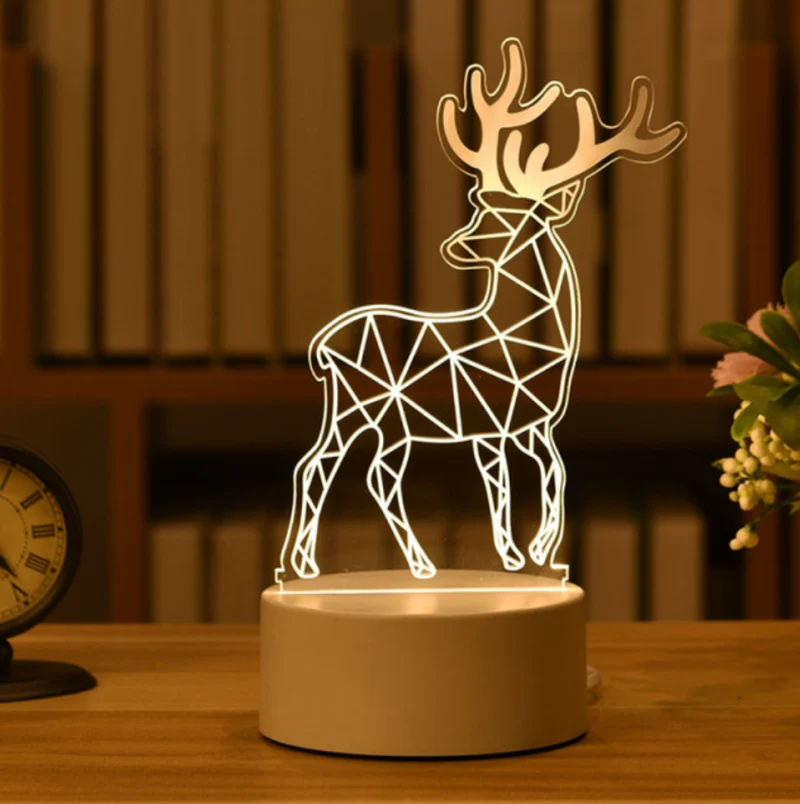 3D Nachtlicht Hirsch für das Kinderzimmer