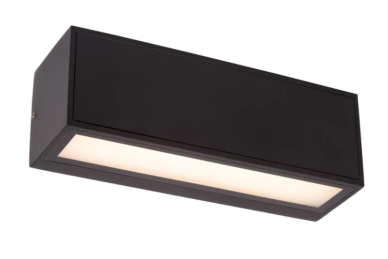 LED-Außenwandleuchte Sutton solar mit Dämmerungssensor IP54 Schwarz