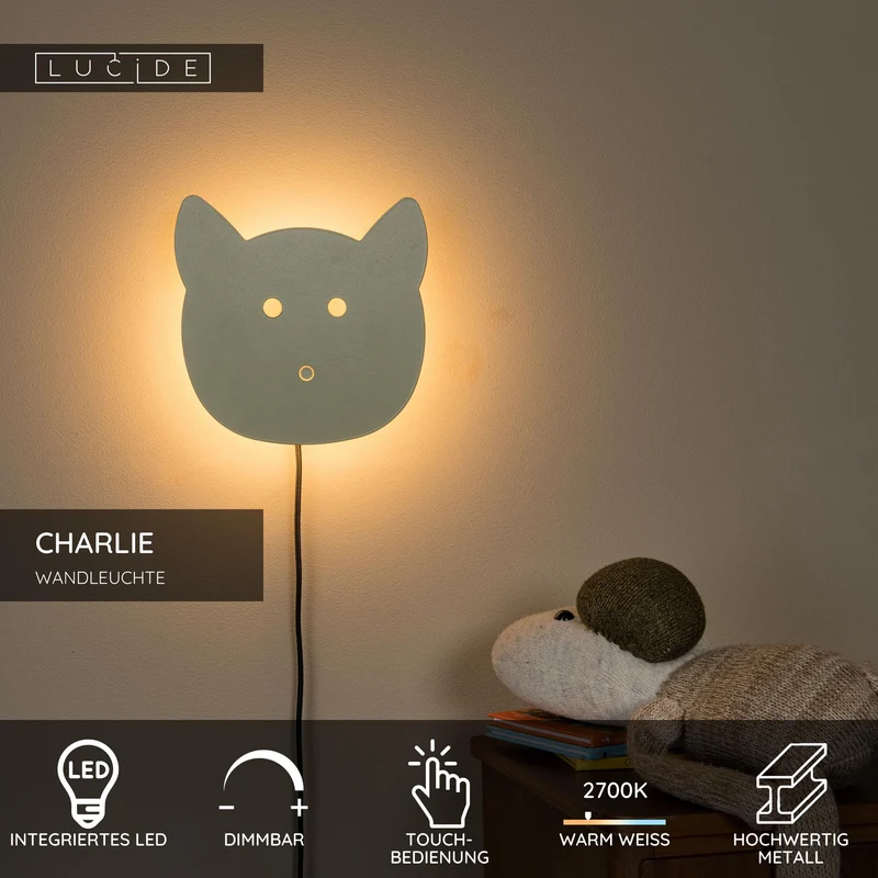 Wandleuchte Charlie mit Touchdimmer