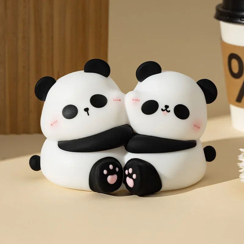 Nachtlicht Kinder Panda Umarmung – 3 Stufen, LED, Silikon