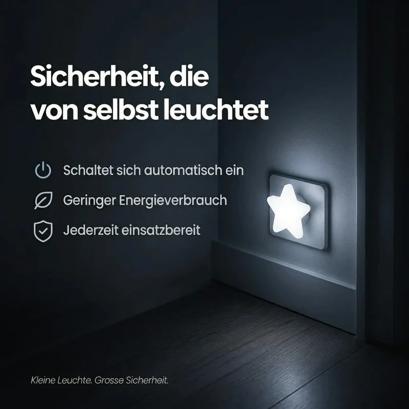 Nachtlicht Steckdose Sterne – LED, Dekolicht, sanftes Licht