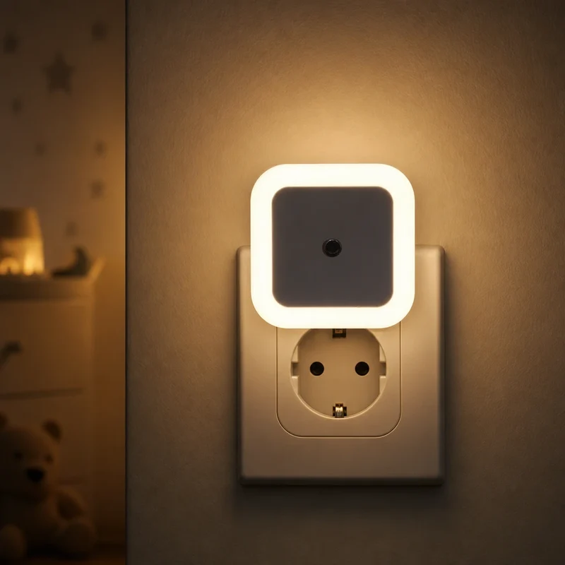 Nachtlicht Steckdose Flur & Kinderzimmer – LED, Kompakt