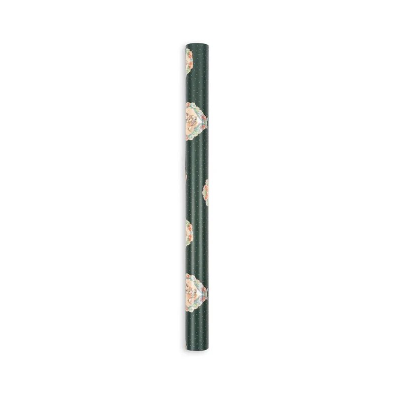 Geschenkpapier in Deer Diary Green