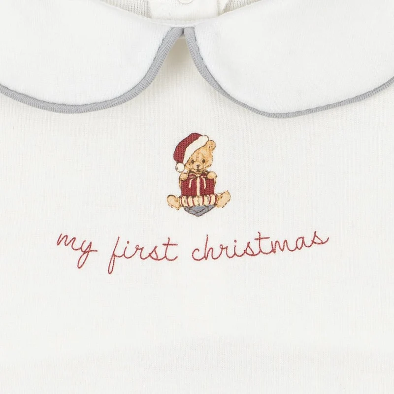 Mein Erstes Weihnachten Onesie in Optic White